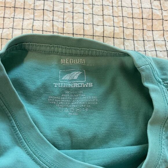 The Foundry Supply Co. Men's Teal Long Sleeve Tee Medium - Picture 5 of 6